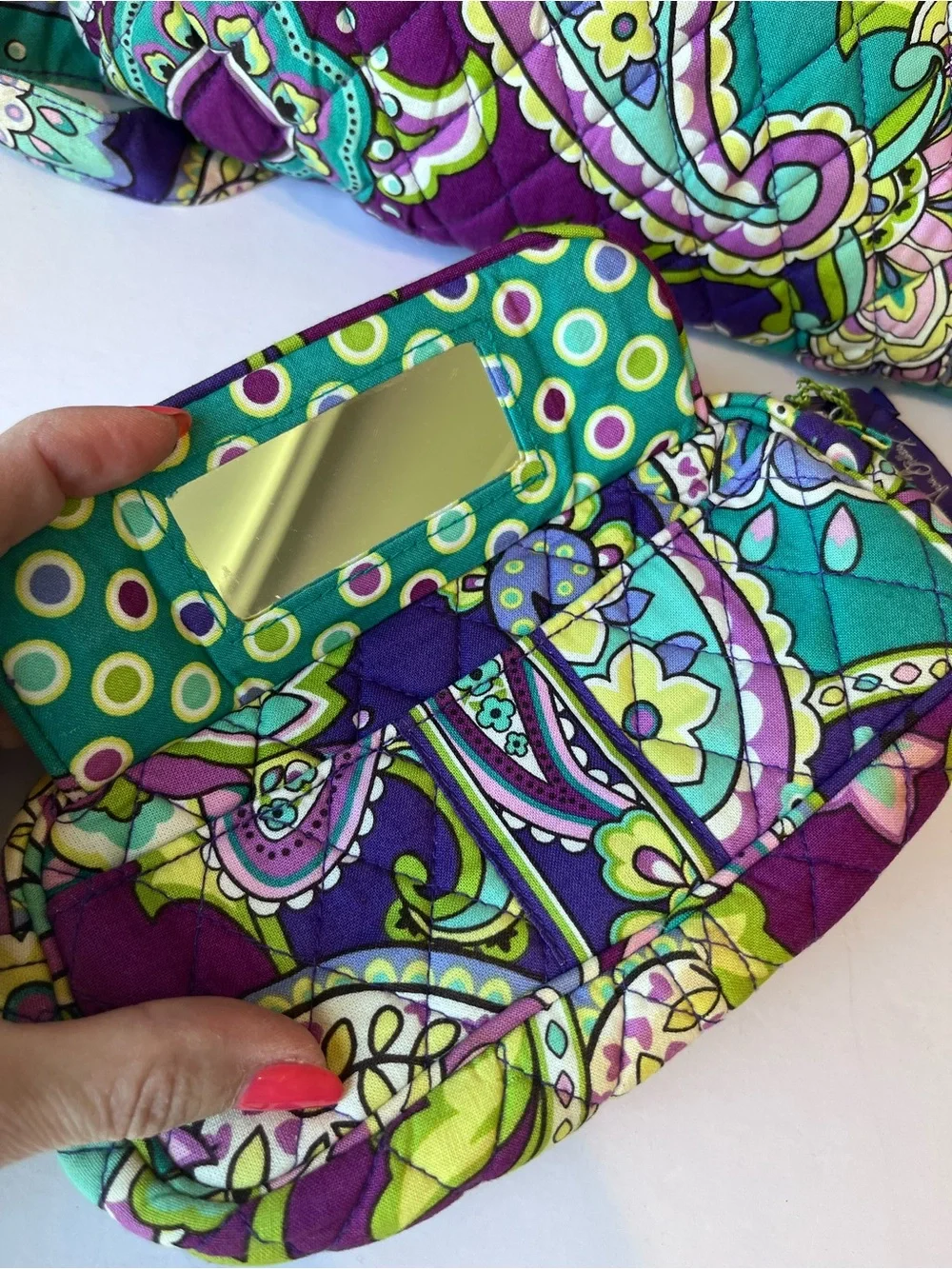 Vera Bradley Heather Backpack & Makeup Case